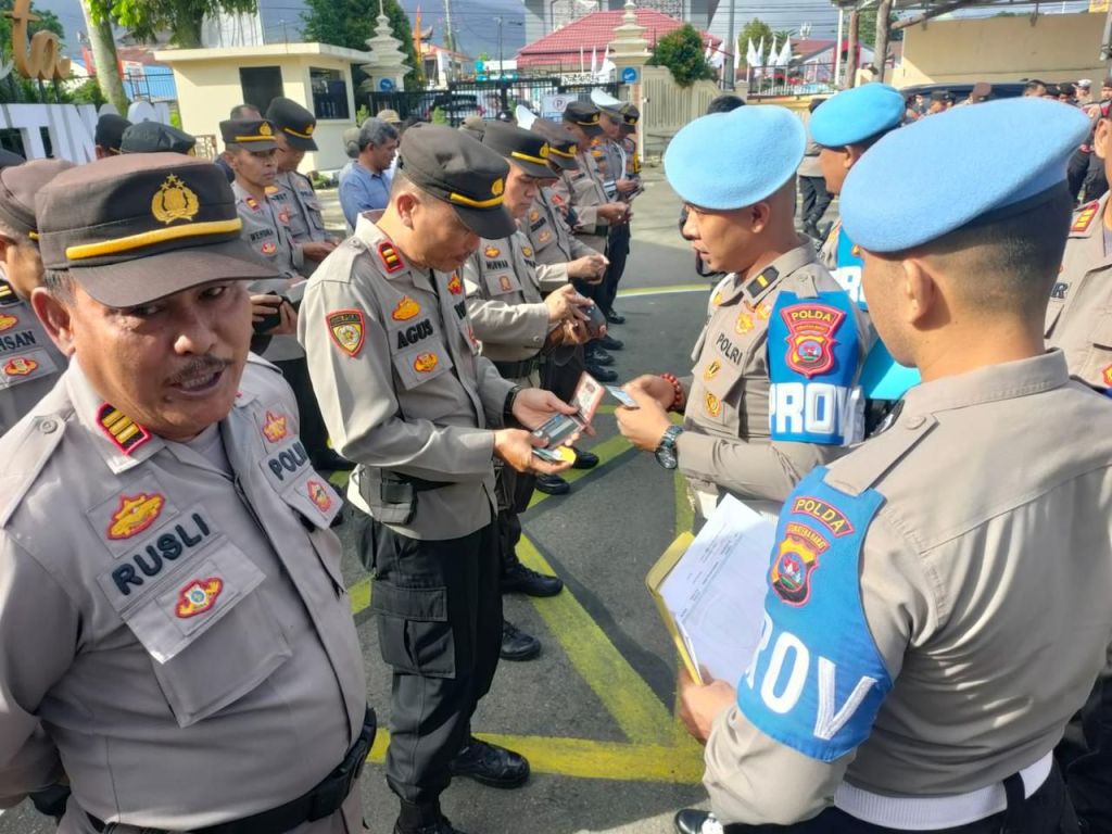 Pengawasan Internal Bid Propam Polda Sumbar Laksanakan Gaktibplin di Polresta&nbsp;Bukittinggi