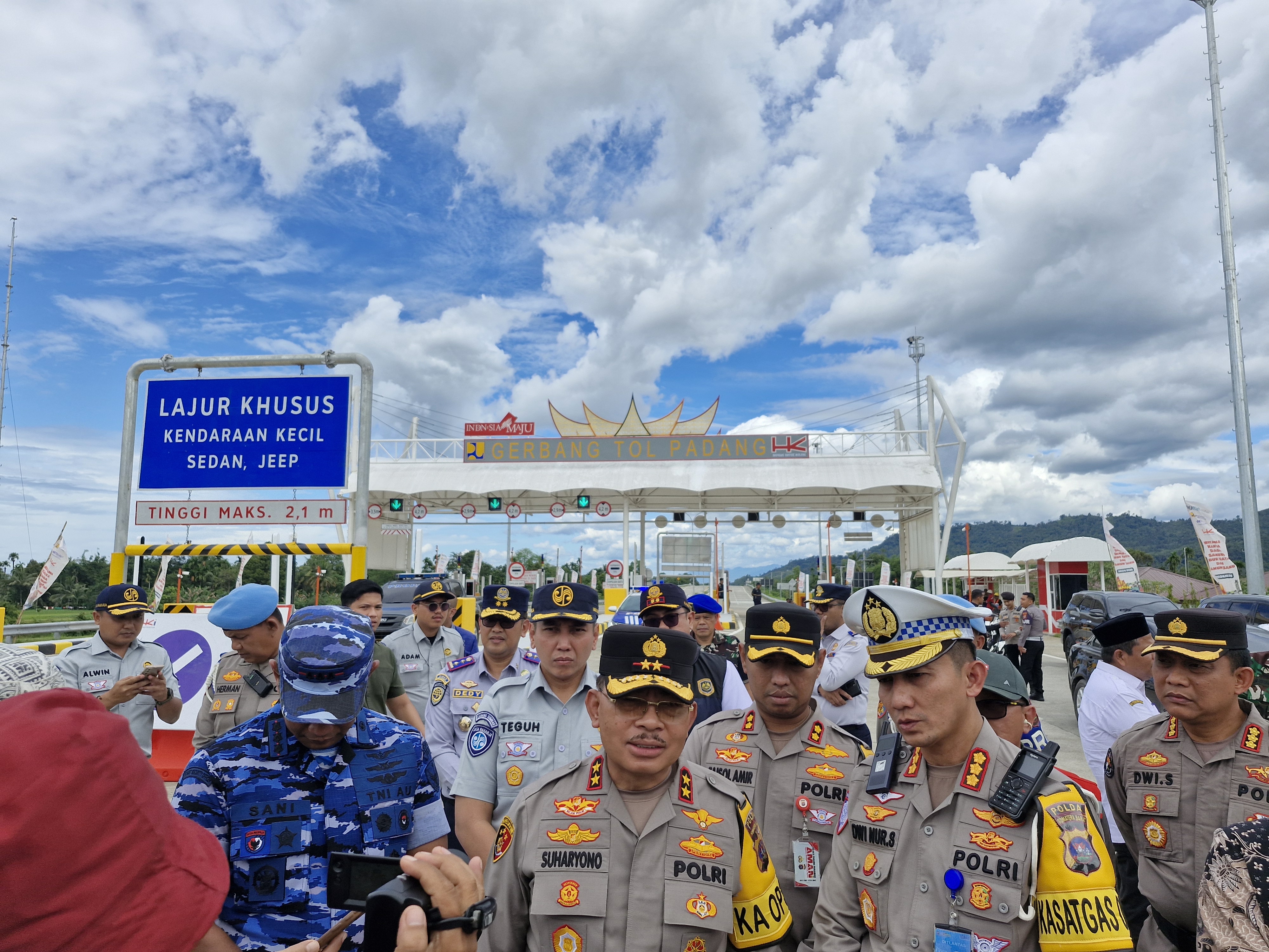 Kapolda Sumbar Cek Kesiapan Jalan Tol diwilayah Padang Pariaman