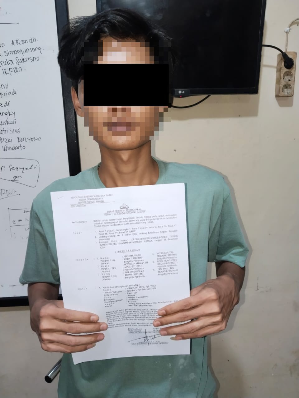 Kurang dari 24 Jam, Pelaku Curanmor berhasil dibekuk Tim Gabungan Polsek Sungai Rumbai dan Polres Dharmasraya