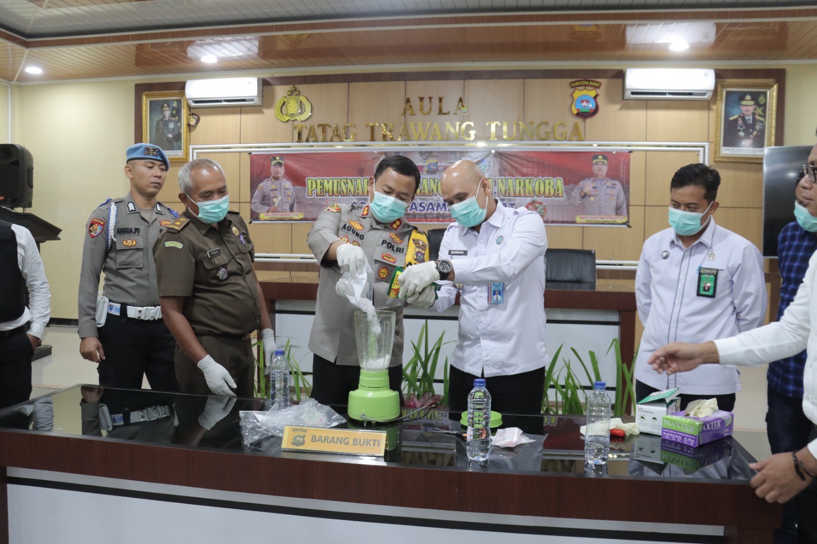 Polres Pasaman Barat Musnahkan Barang Bukti 788,53 Narkotika Jenis Sabu