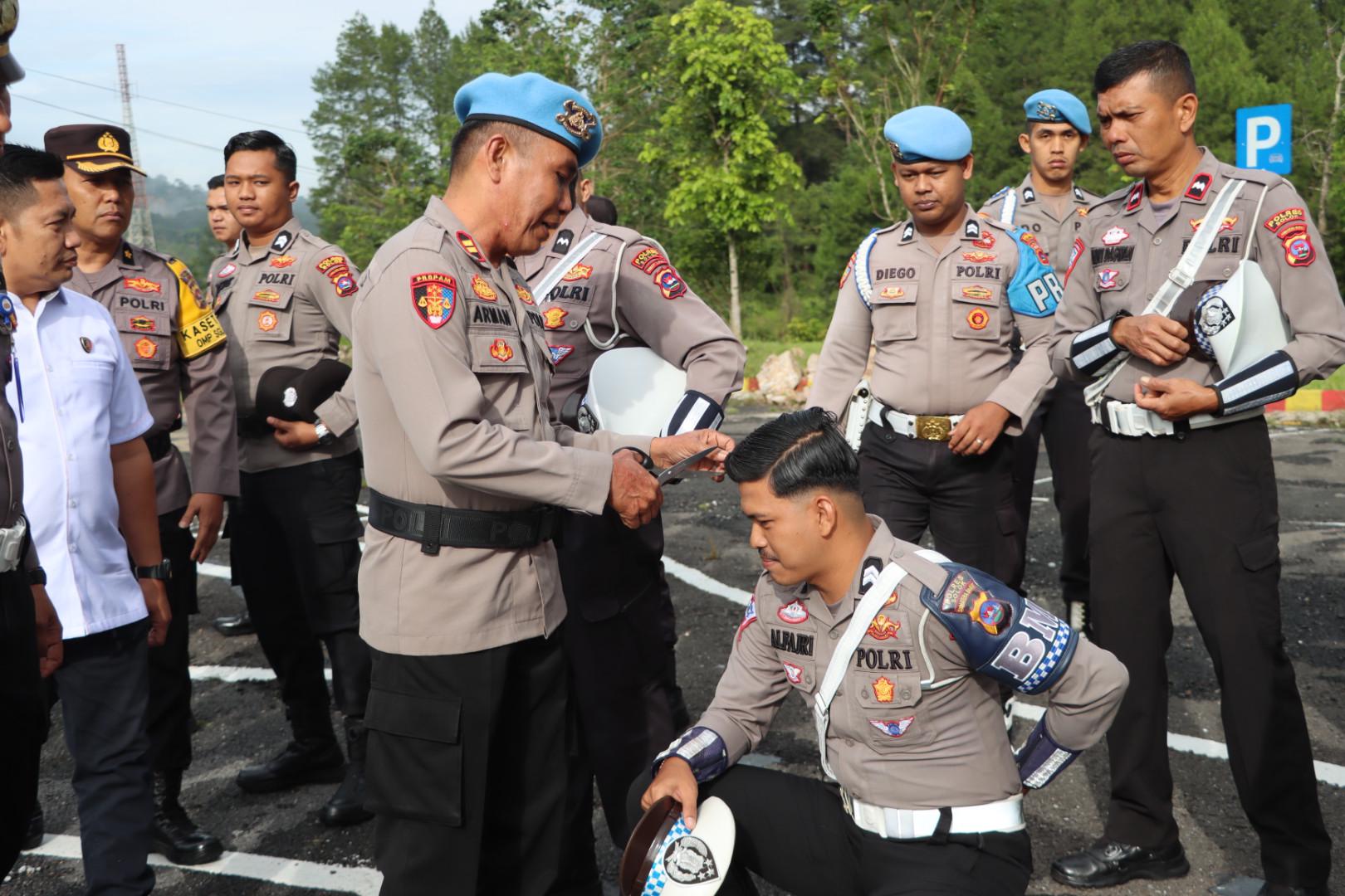 Cek Sikap Tampang Personil Polres Solok, Sie Propam Polres Solok Gelar Gaktiblin