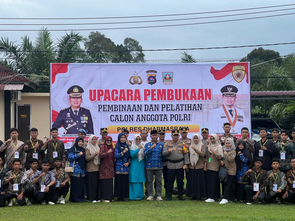 Kapolres Dharmasraya Pimpin Pembukaan BINLAT Calon Anggota Polri&nbsp;2025