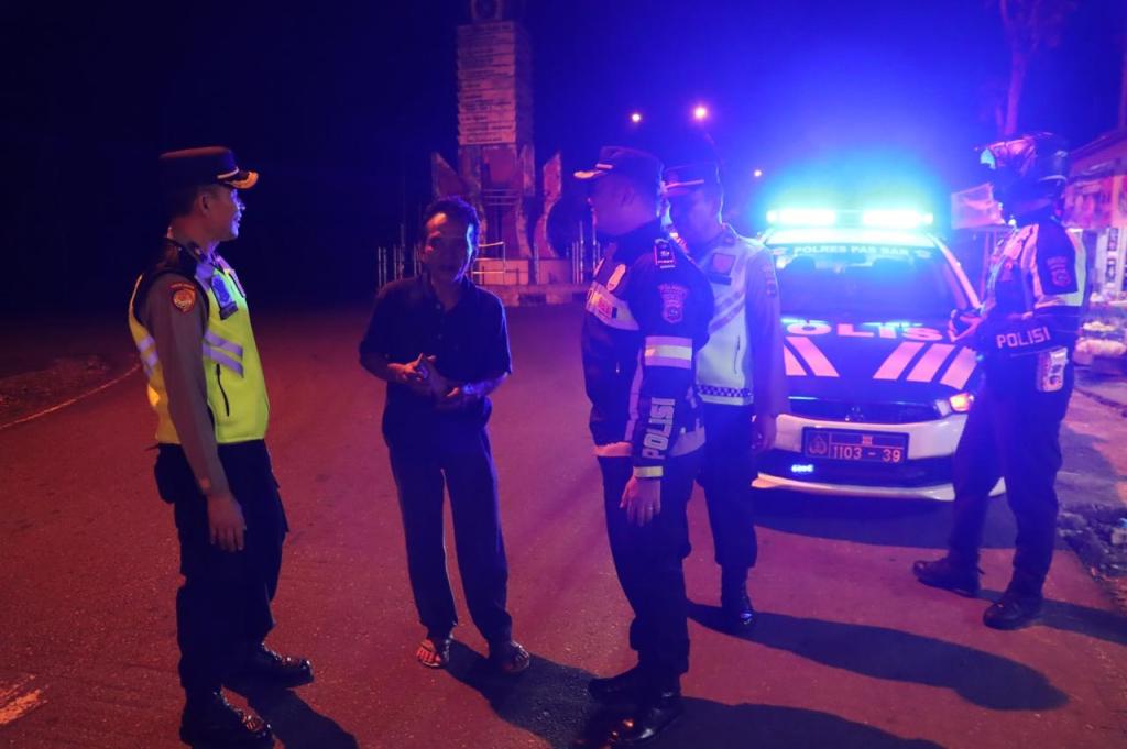 Cegah Aksi Balap Liar dan Tawuran, Petugas Gabungan Polres Pasaman Barat Gelar Patroli&nbsp;KRYD