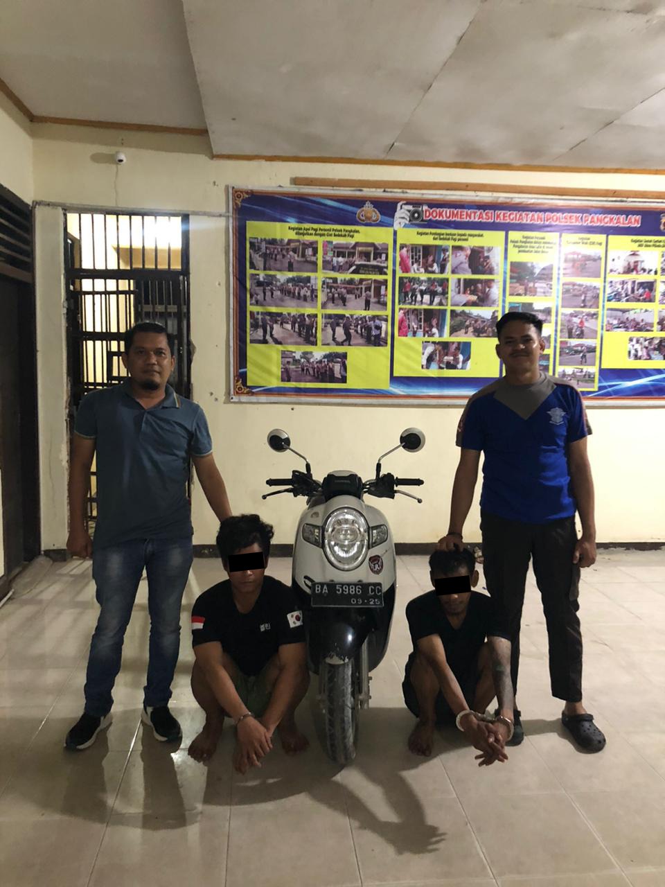 Nekat Curi Sepeda Motor di Kedai Kopi, Polisi Tangkap Dua Pria Asal&nbsp;Padang