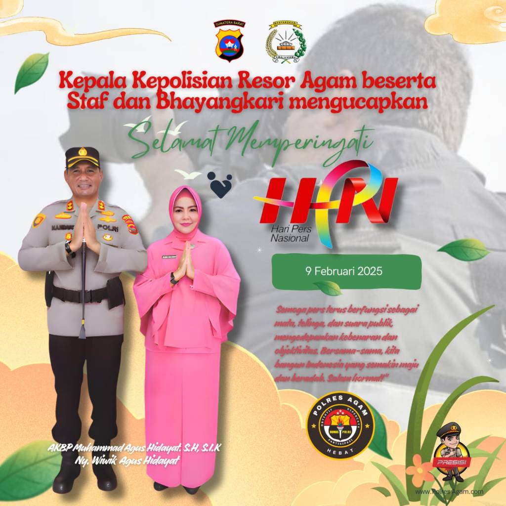 Hari Pers Nasional, Kapolres Agam :&nbsp; Pers adalah Mitra Strategis&nbsp;Polri