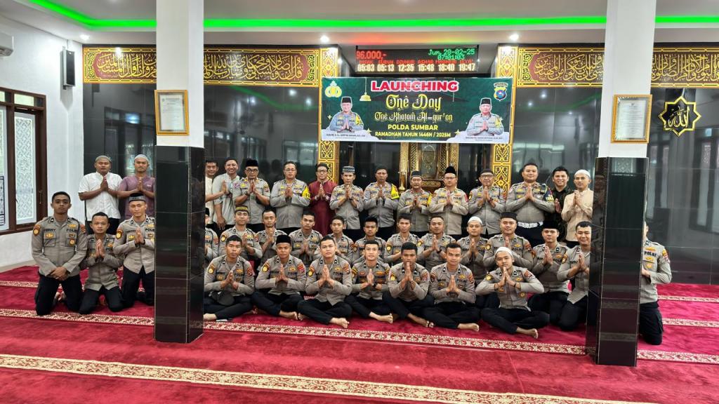 Polres Agam Gema Takbir Sambut Ramadhan, “One Day One Khatam Al-qur’an”Diluncurkan