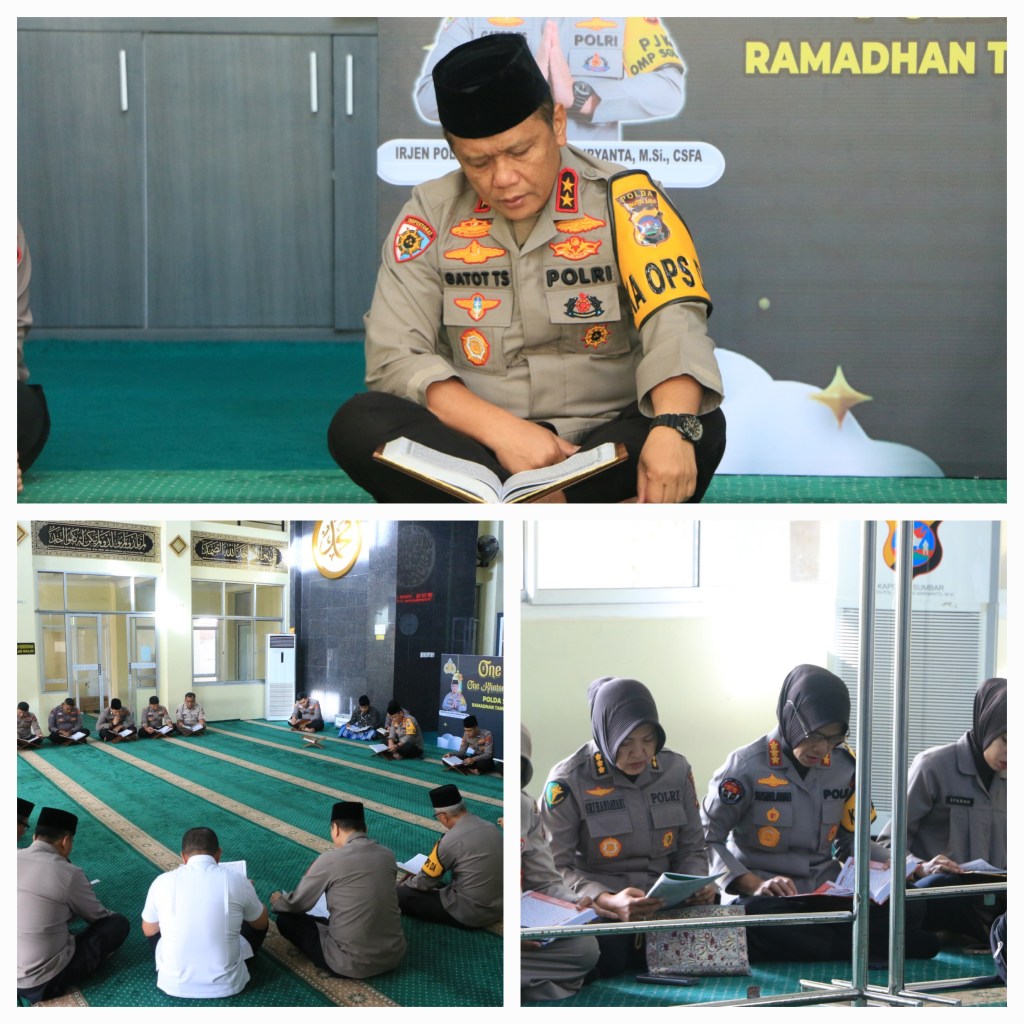 Kapolda Sumbar Pimpin Khatam Al-Qur’an di Masjid Ar-Rahman Polda&nbsp;Sumbar