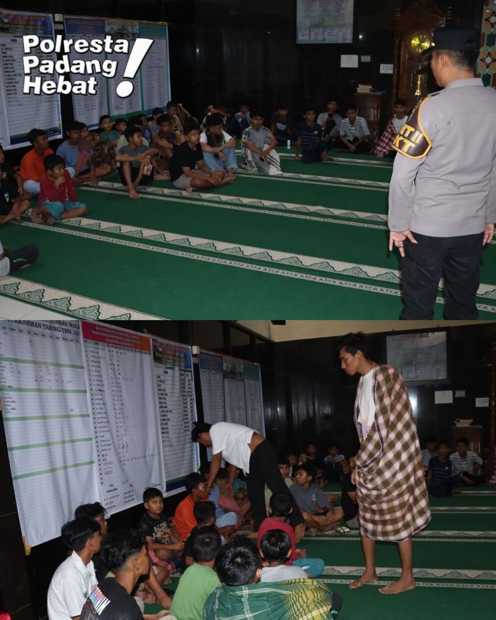 Tim KRYD dan Piket SPKT Polresta Padang Berhasil Cegah Tawuran Remaja di Asrama Haji&nbsp;Tabing