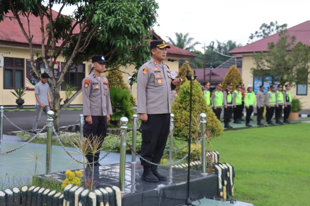 Apel Pengamanan Malam Takbiran Hari Raya Idul Fitri 1446 H, Inilah Beberapa Penekanan dan Himbauan Kapolres Pasaman&nbsp;Barat