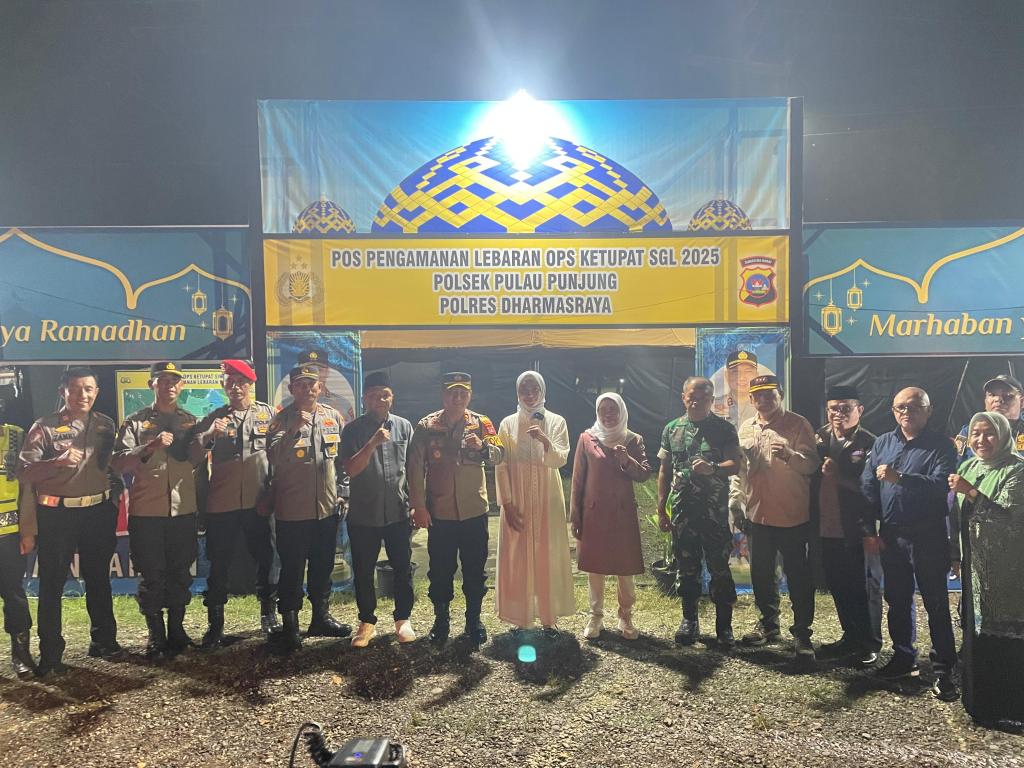 Kapolres Dharmasraya Bersama Forkopimda Ikuti Zoom Meeting Pemantauan Kamtibmas Jelang&nbsp;Idulfitri