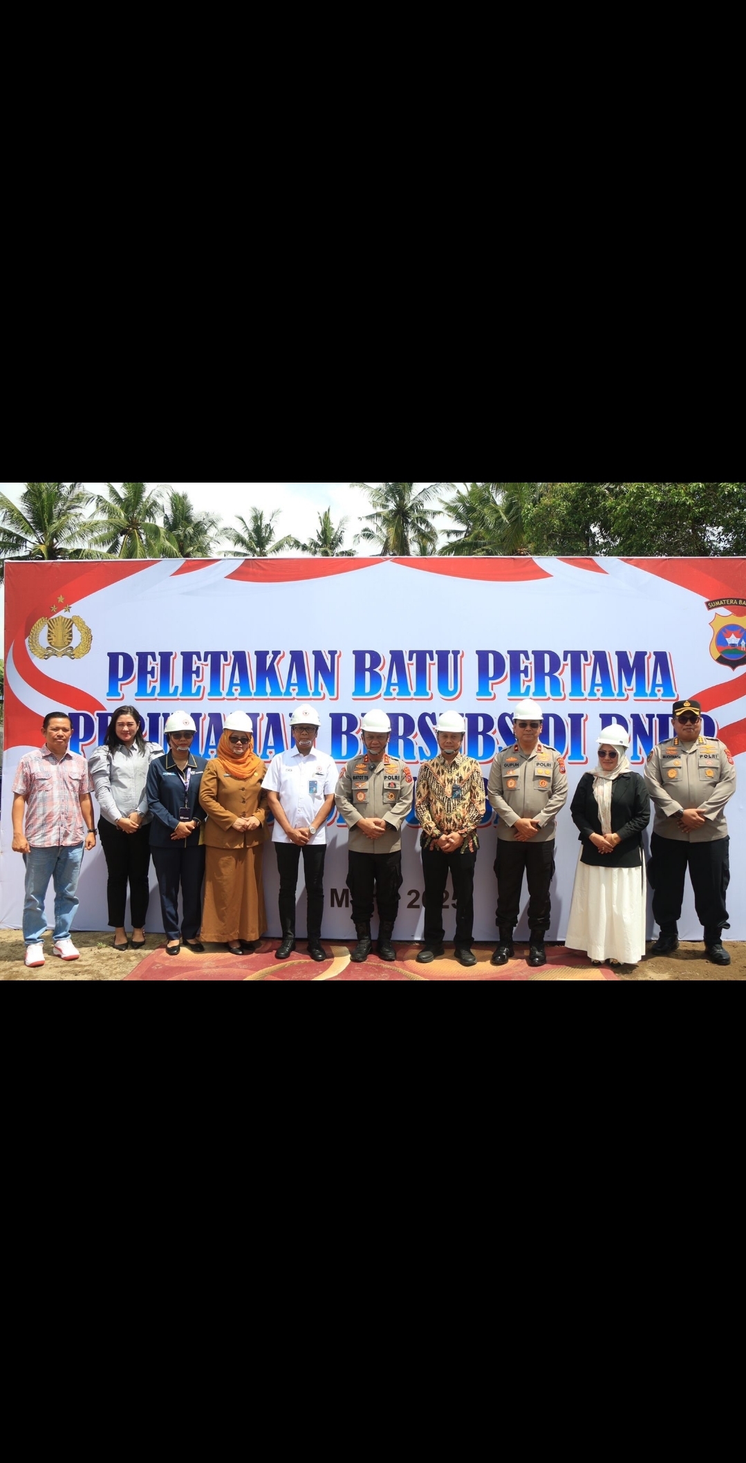 Dukung Program Pembangunan 3 Juta Rumah, Peletakan Batu Pertama Perumahan Bersubsidi PNPP oleh Kapolda Sumbar