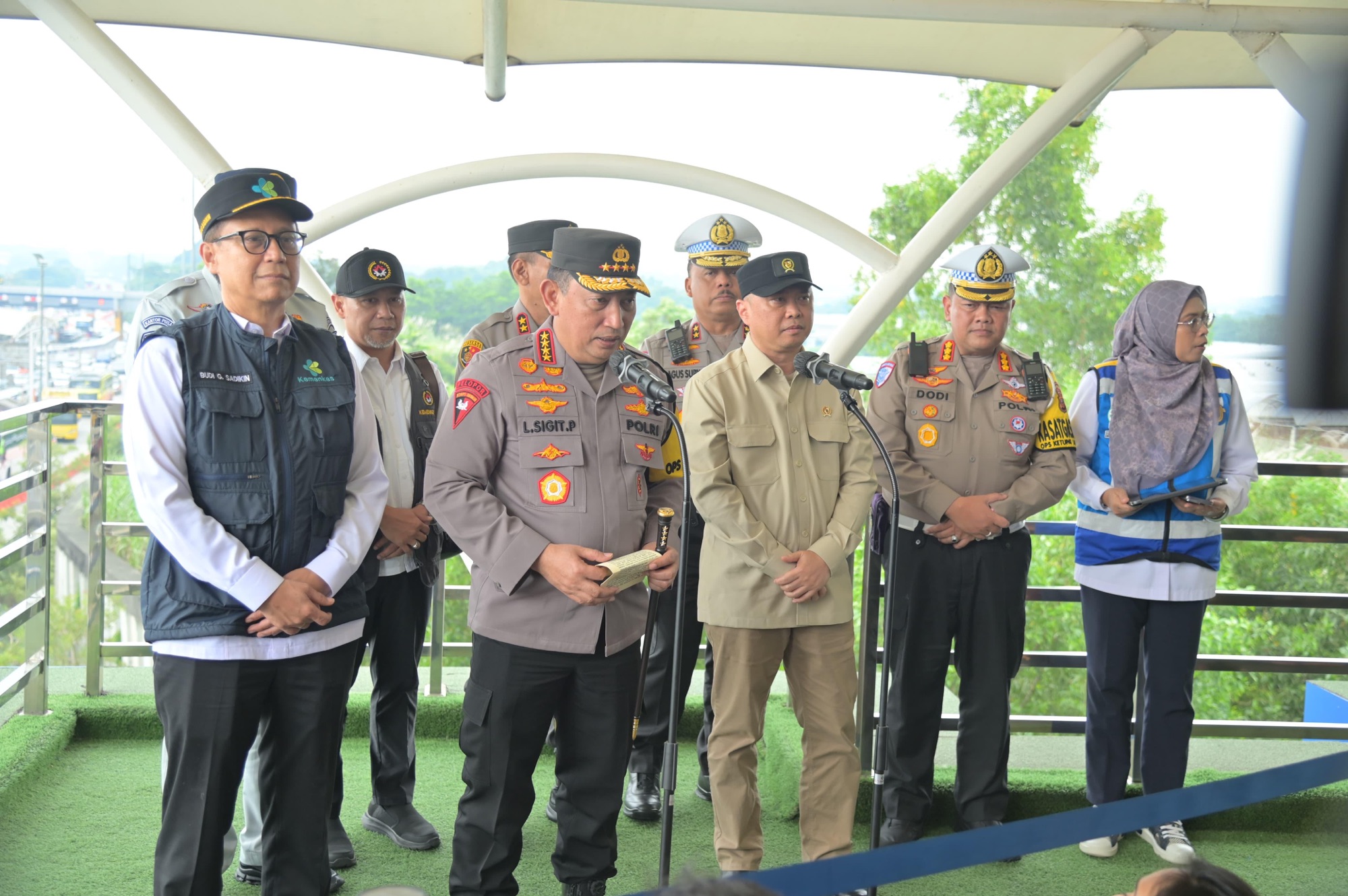 Kapolri Cek Arus Balik Lebaran di Tol Cikatama