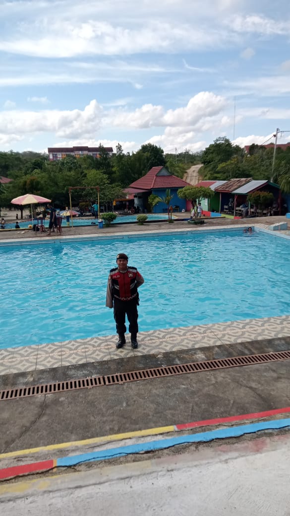 Polsek Sungai Rumbai Amankan Tempat Wisata Kolam Renang Talago Rindu di Sungai Rumbai