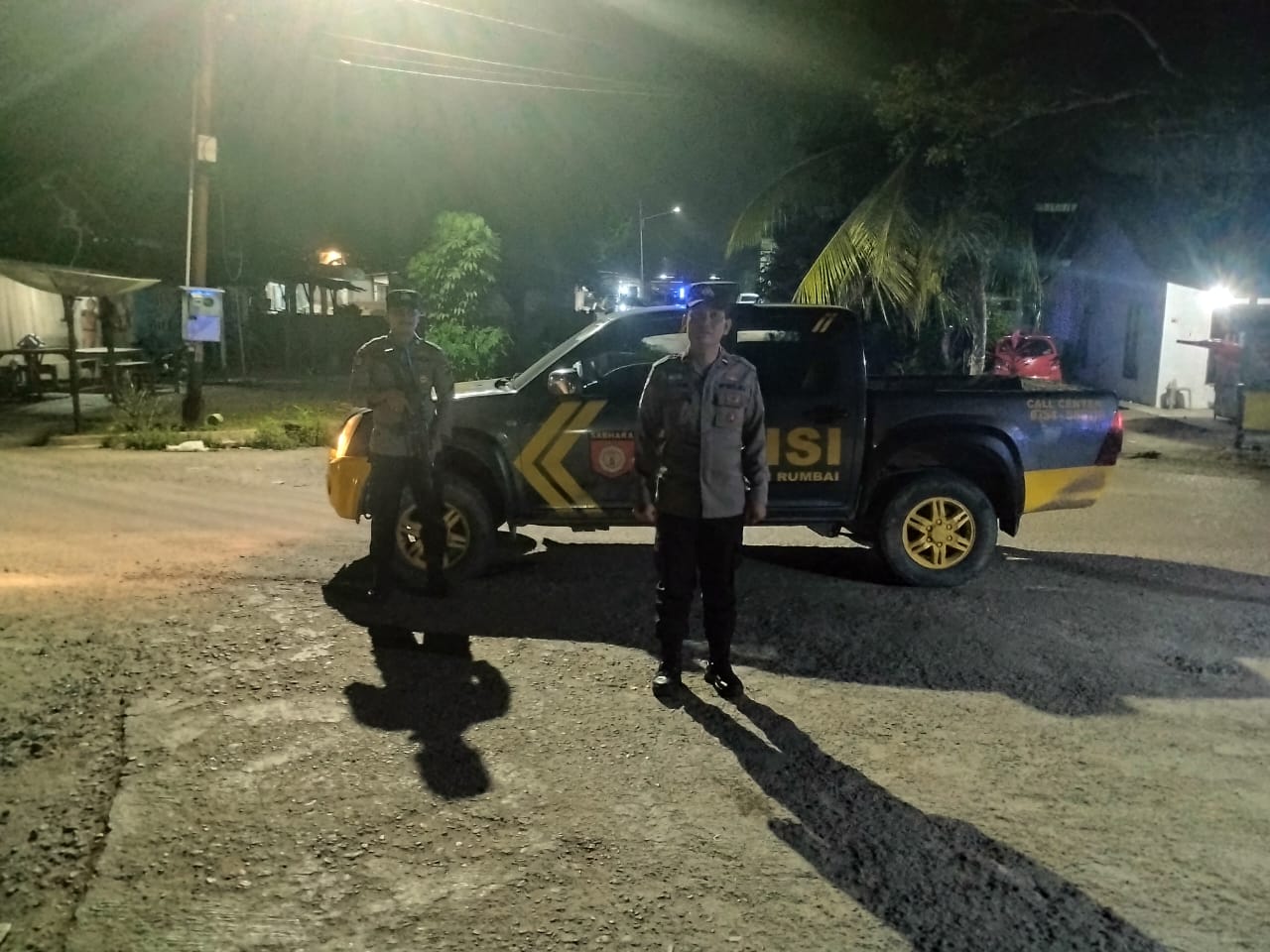 Ciptakan Rasa Aman, Personel Polres Dharmasraya gelar patroli ke wilayah Sungai Rumbai