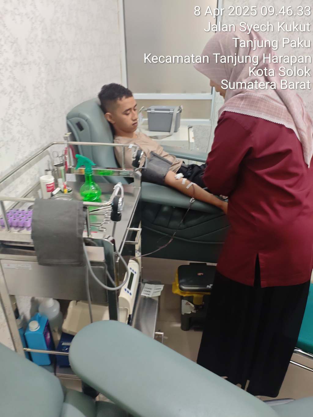 Demi Kemanusiaan, Bripda Jhoe Claudino Marquoes Donorkan Darah di PMI Kota&nbsp;Solok