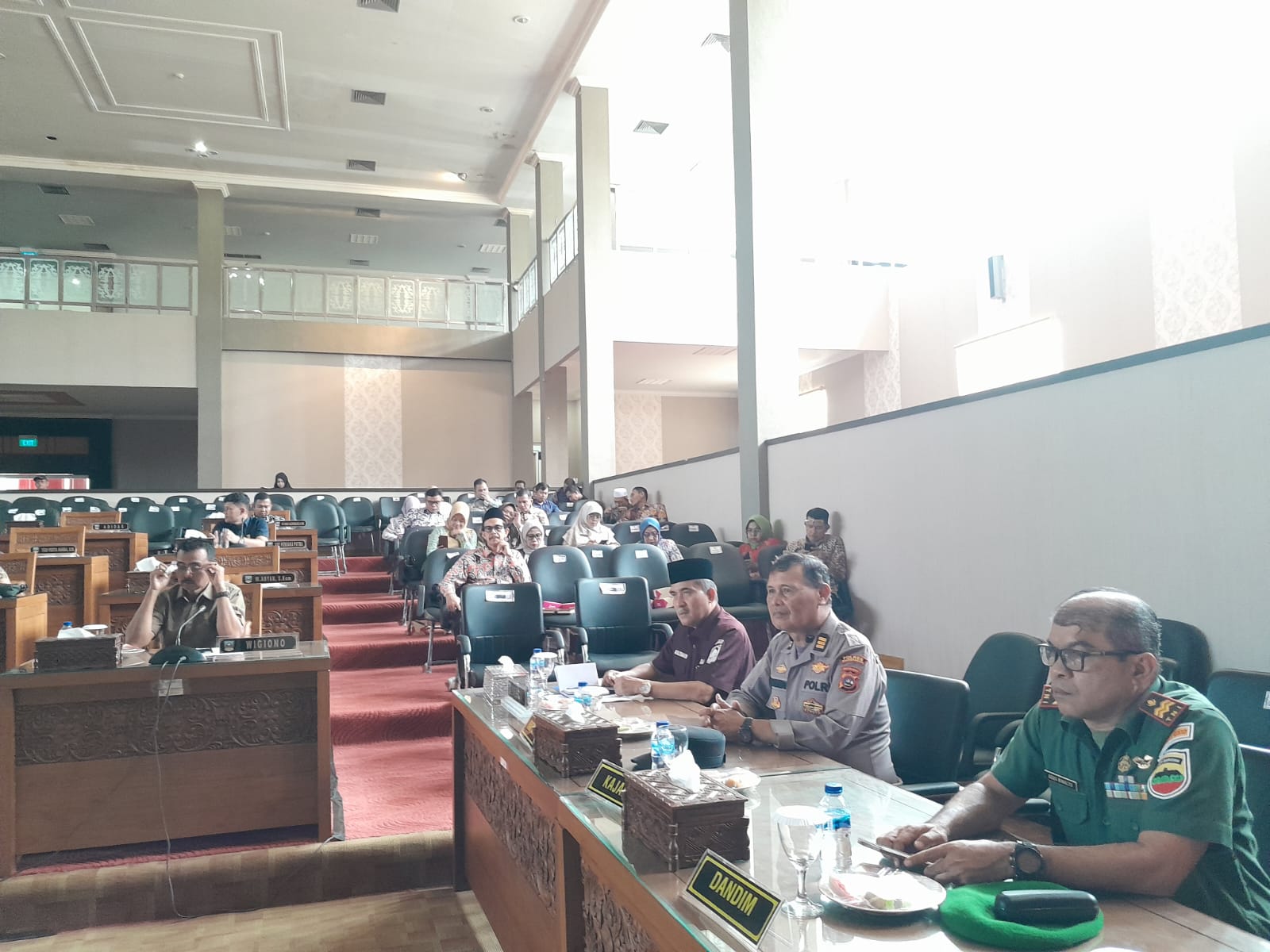 Kapolres Dharmasraya, Hadiri Rapat DPRD Bahas Perubahan Perda Pajak dan Retribusi