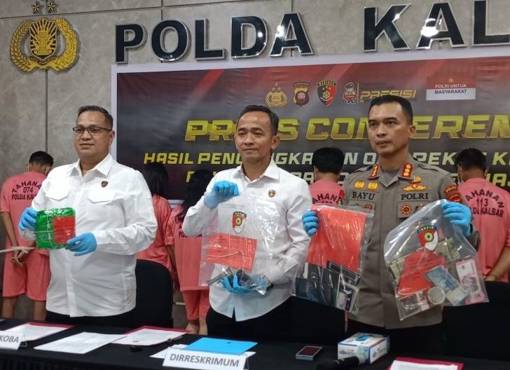Tegas Berantas Premanisme : Polda Kalbar Ungkap 232 Kasus Kriminal, Satu Orang Ditangkap Atas Kepemilikan Senpi Rakitan.