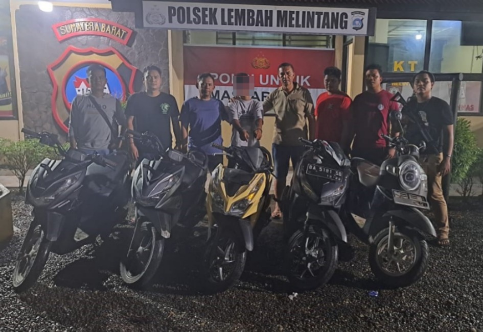 Tim Opsnal Polsek Lembah Melintang Ringkus Resedivis Curanmor, 5 Unit Sepeda Motor Diamankan