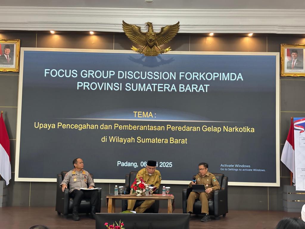 Hadiri FGD, Kapolda Sumbar : Sepakat Satukan Langkah Menekan Peredaran&nbsp;Narkoba
