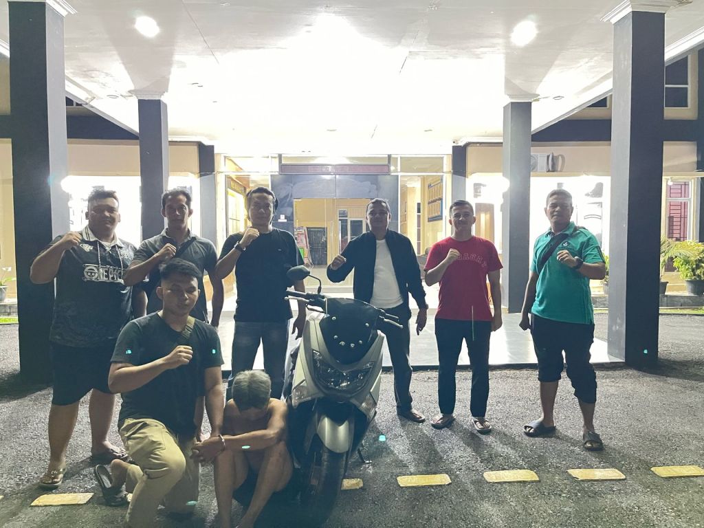 Enam Bulan dalam Pelarian, Pelaku Curanmor Yamaha NMAX Berhasil Ditangkap Tim Gabungan Polres&nbsp;Dharmasraya
