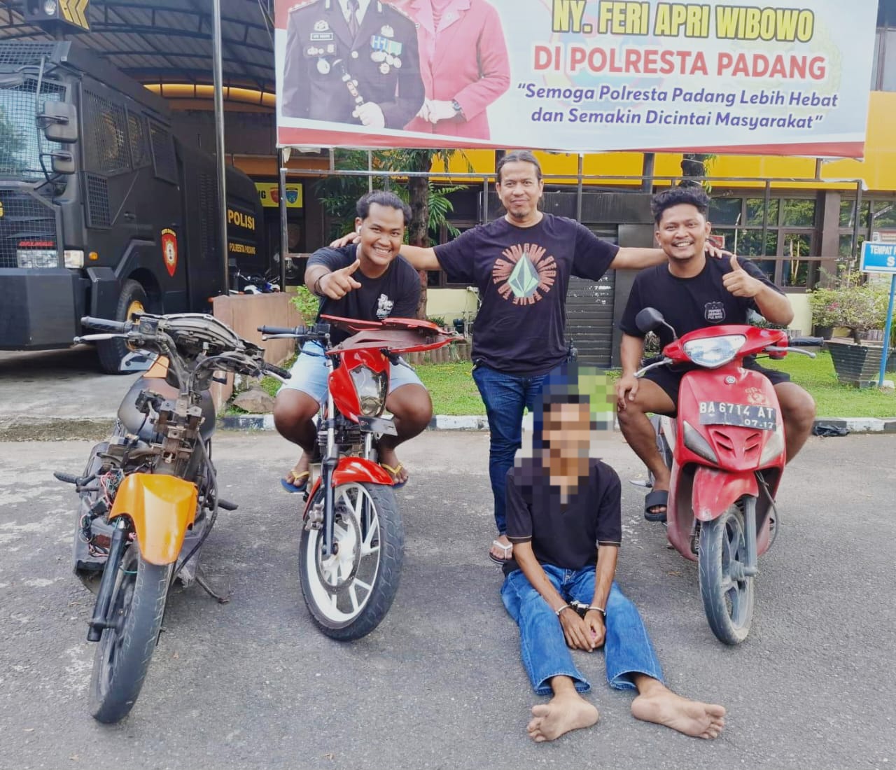 Polresta Padang Berhasil Ungkap Kasus Curanmor, Satu Pelaku Ditangkap