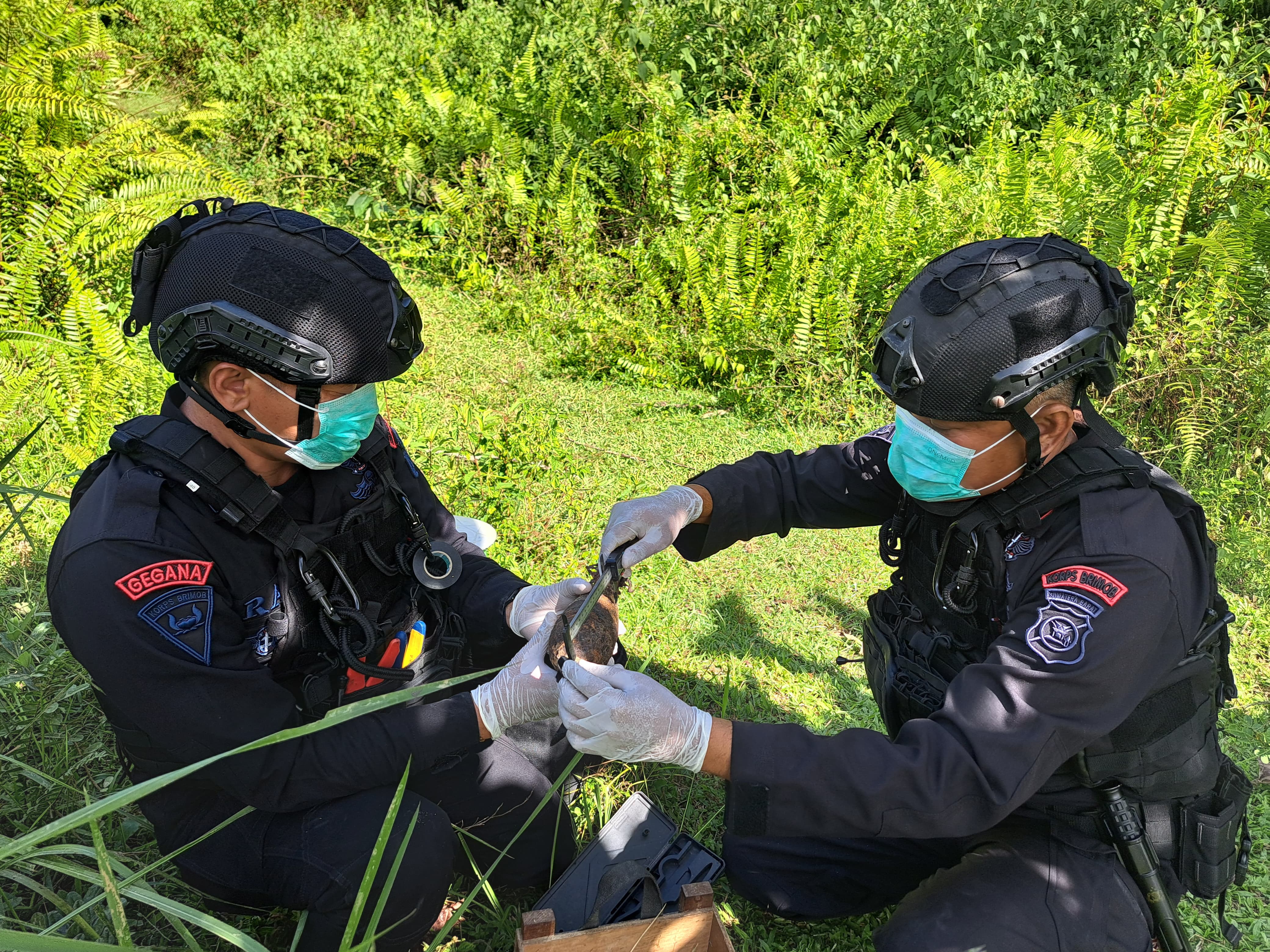 Penemuan Mortir Militer di Lima Puluh Kota, Tim Jibom Lakukan Pendisposalan Aman