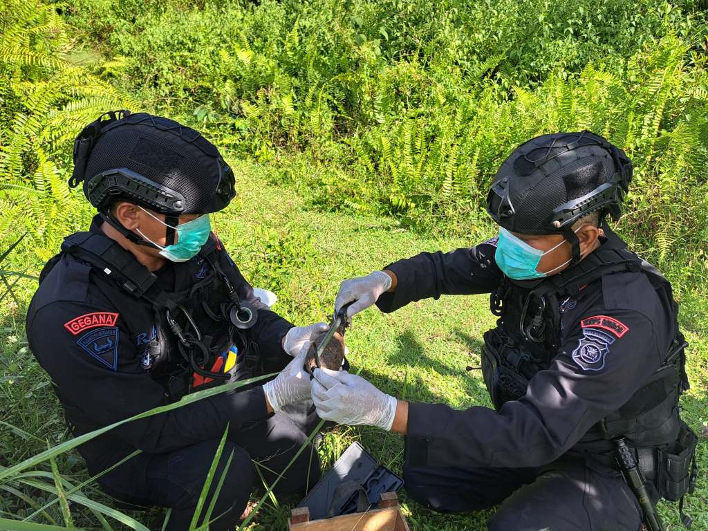 Penemuan Mortir Militer di Lima Puluh Kota, Tim Jibom Lakukan Pendisposalan&nbsp;Aman