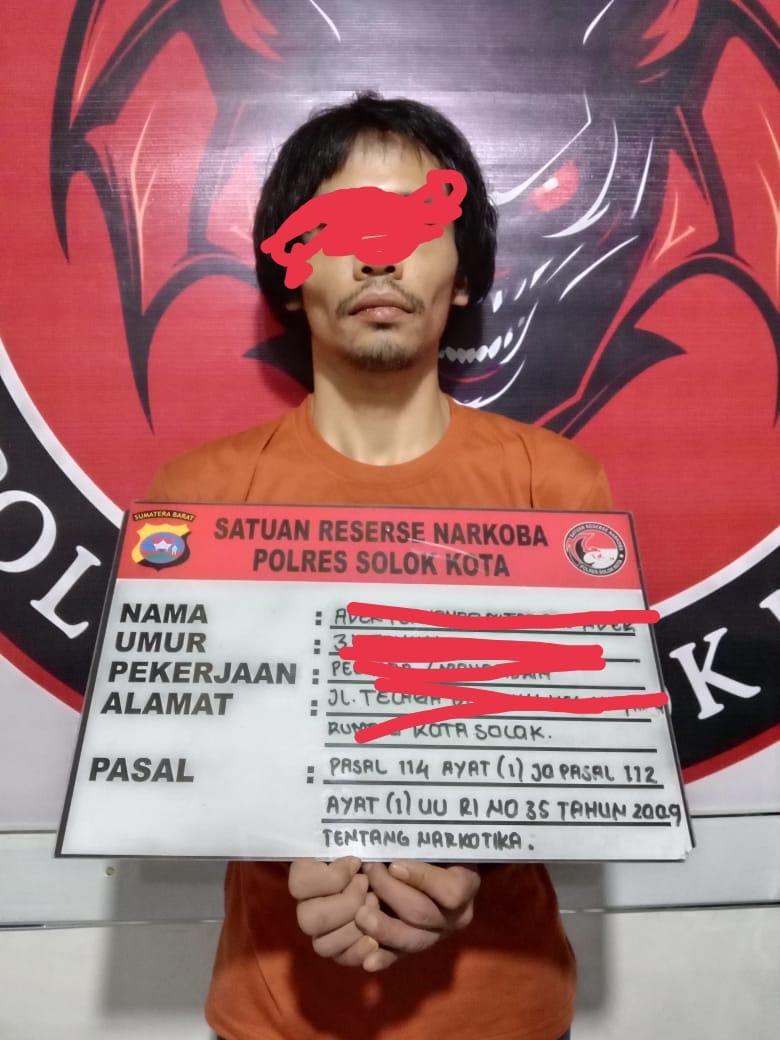 Satres Narkoba Polres Solok Kota Ungkap Kasus Penyalahgunaan Sabu di Jalan Telaga&nbsp;Biruhun