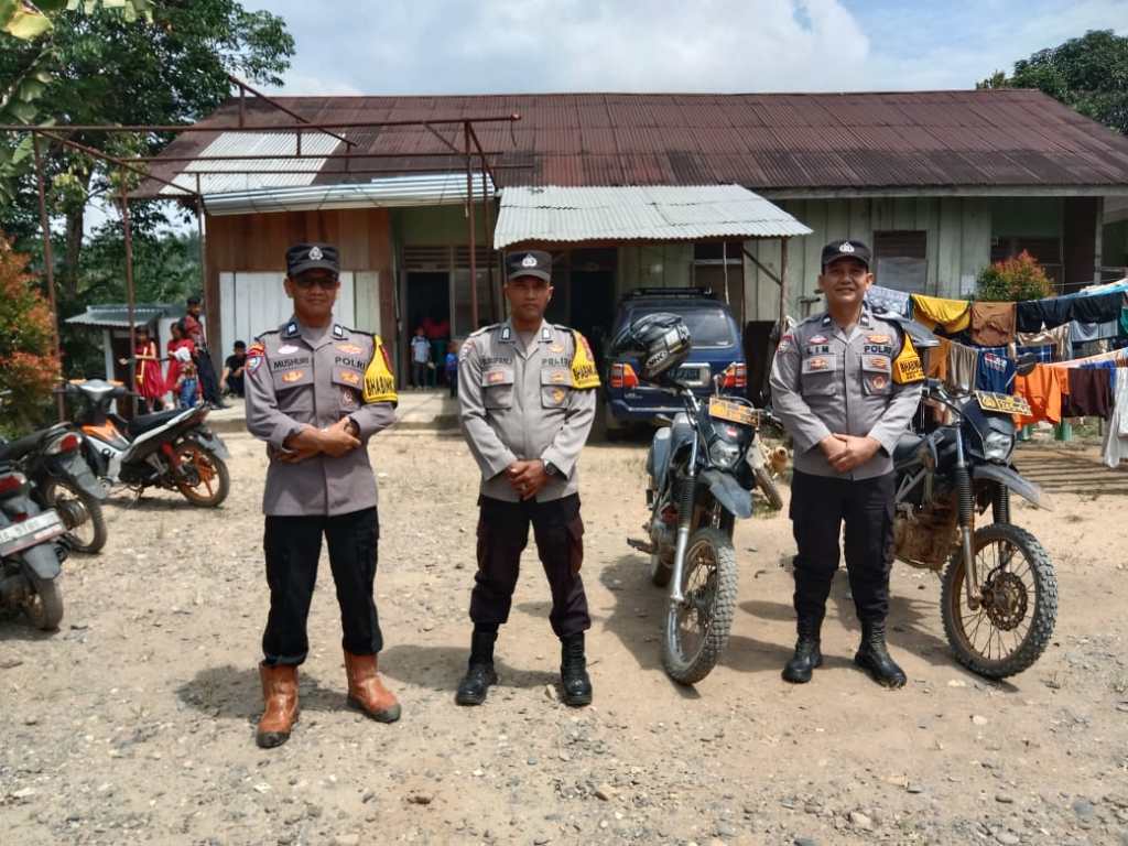 Polisi Amankan Ibadah Kenaikan Isa Almasih Jemaat HKBP di Komplek PT. Incasi&nbsp;Raya