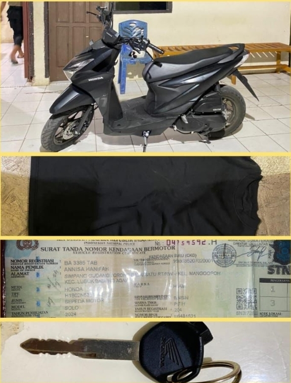 Polres Tanah Datar Berhasil Ringkus Tersangka Curanmor Dalam Hitungan&nbsp;Hari