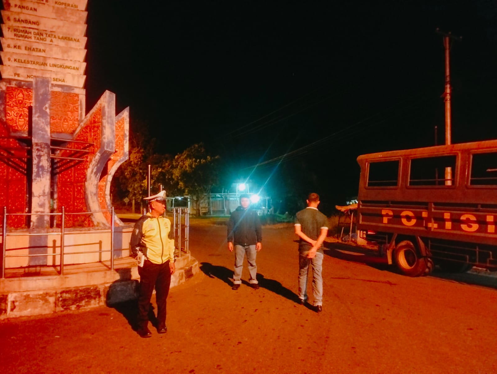 Siagakan Personel Antisipasi Tawuran dan Balap Liar di Jalur 32, Personel Polres Pasaman Barat Lakukan Patroli KRYD