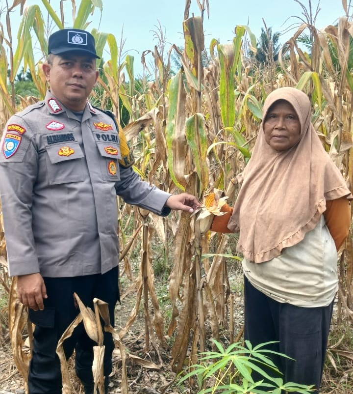 Personel Bhabinkamtibmas Lakukan Bimbingan Ketahanan Pangan Program Asta Cita Presiden RI di Kecamatan Gunung&nbsp;Tuleh