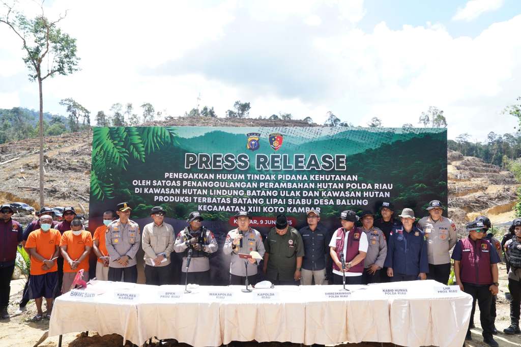 Tindak Tegas Perusakan Hutan, Polda Riau Tegaskan Komitmen Green&nbsp;Policing