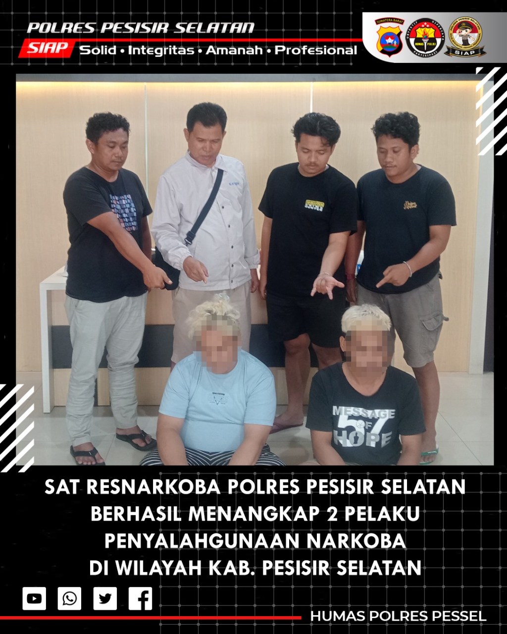 Diduga Edarkan Narkoba Narkoba,&nbsp; Dua Tersangka Berhasil Ditangkap Polres&nbsp;Pessel