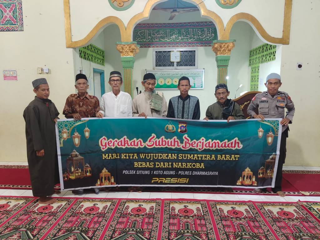 Safari Subuh Polsek Sitiung I Koto Agung di Masjid Taqwa, Ajak Warga Jaga&nbsp;Kamtibmas