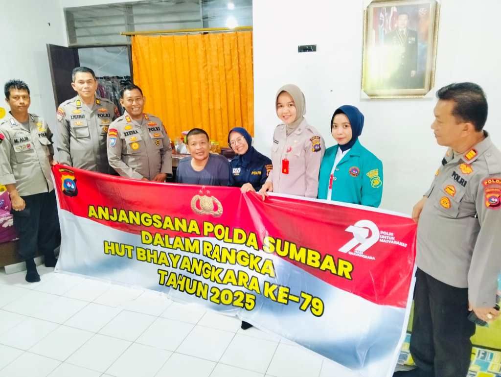Anjangsana Ditbinmas Polda Sumbar Peringati Hari Bhayangkara&nbsp;ke-79