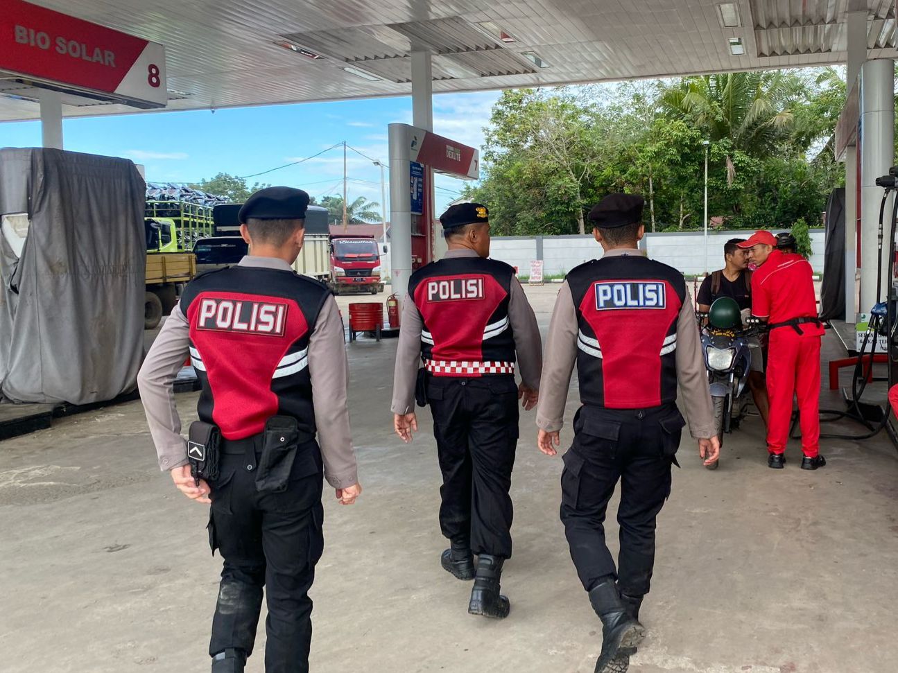 Patroli Rutin Sat Samapta Polres Dharmasraya Jaga Kondusifitas Jelang Hari Bhayangkara ke-79