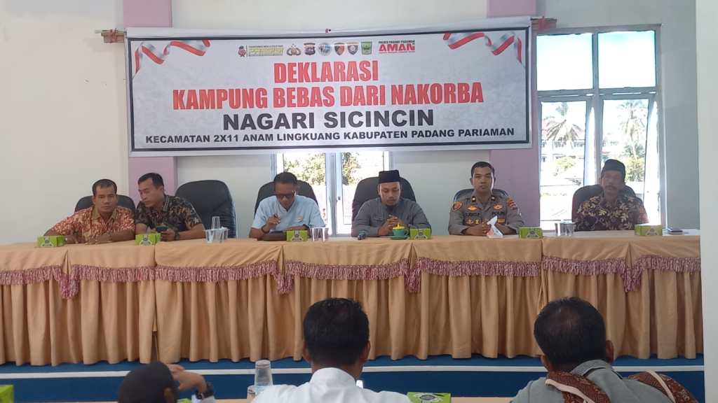 Deklarasi Kampung Bebas Narkoba di Nagari Sicincin: Langkah Bersama Wujudkan Lingkungan&nbsp;Sehat