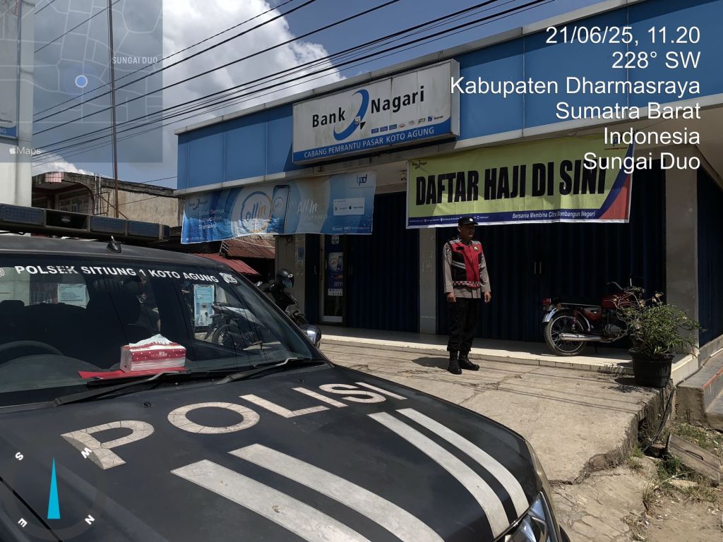 Cegah Curanmor di Koto Agung, Polres Dharmasraya Patroli Rutin Siang&nbsp;Hari