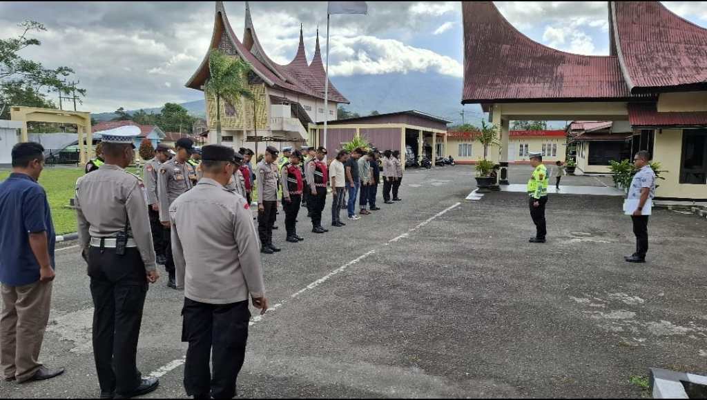 Personel Polres Padang Panjang Gelar Tim UKL untuk Antisipasi Kamtibmas Akhir&nbsp;Pekan