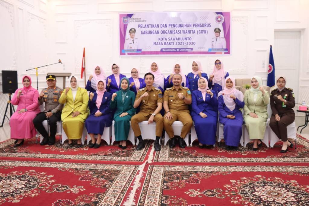 Kapolres Sawahlunto AKBP Simon Yana Putra, S.I.K., M.H Hadiri Pelantikan Gabungan Organisasi&nbsp;Wanita