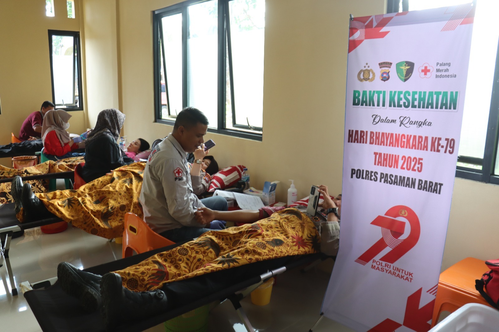 Sambut Hari Bhayangkara Ke-79 Tahun 2025, Polres Pasaman Barat Gelar Bakti Kesehatan