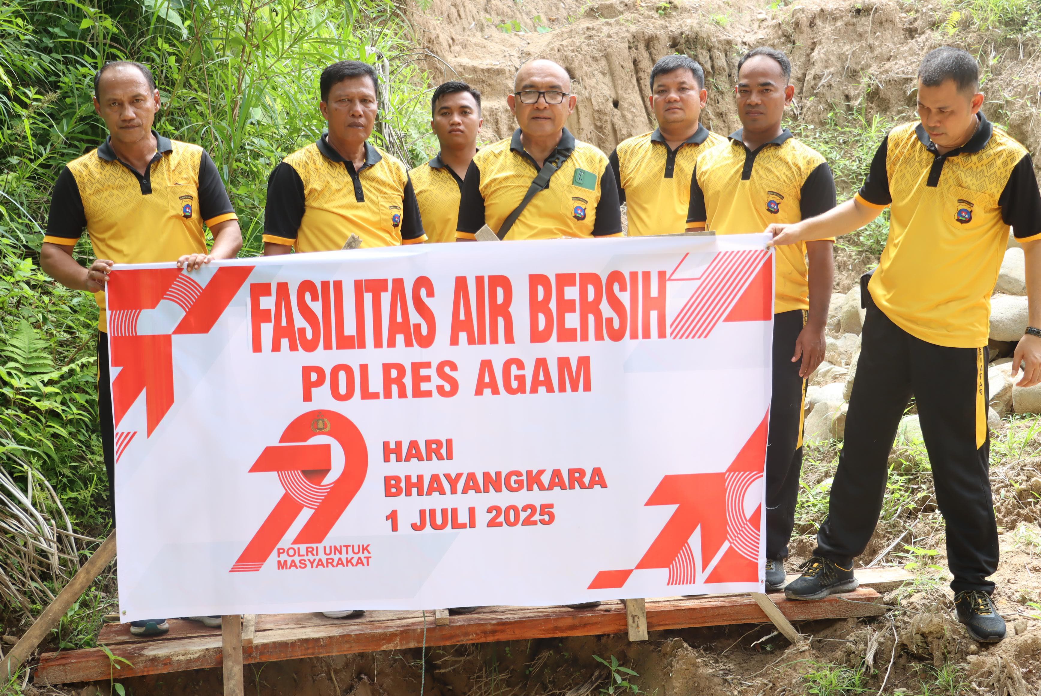 Peduli Warga Dalam Kebutuhan Air Bersih, Polres Agam Sediakan Pompa untuk Masyarakat