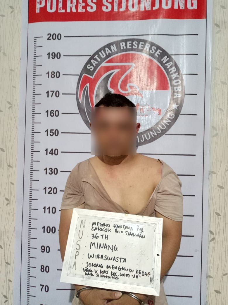 Operasi Antik 2025, Polres Sijunjung Kembali Tangkap Pengedar Narkotika Jenis&nbsp;Sabu.
