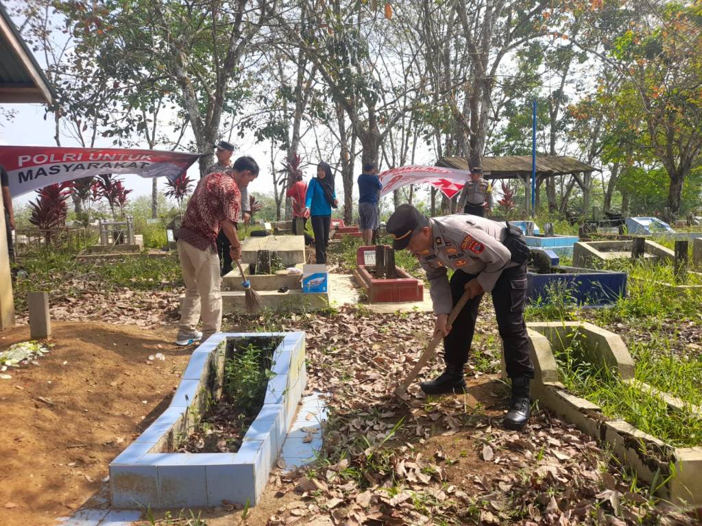 Polsek Sungai Rumbai Gelar Bhakti Religi&nbsp; bersama unsur pemerintah&nbsp; Nagari Tima Juda di TPU Tima&nbsp;Juda