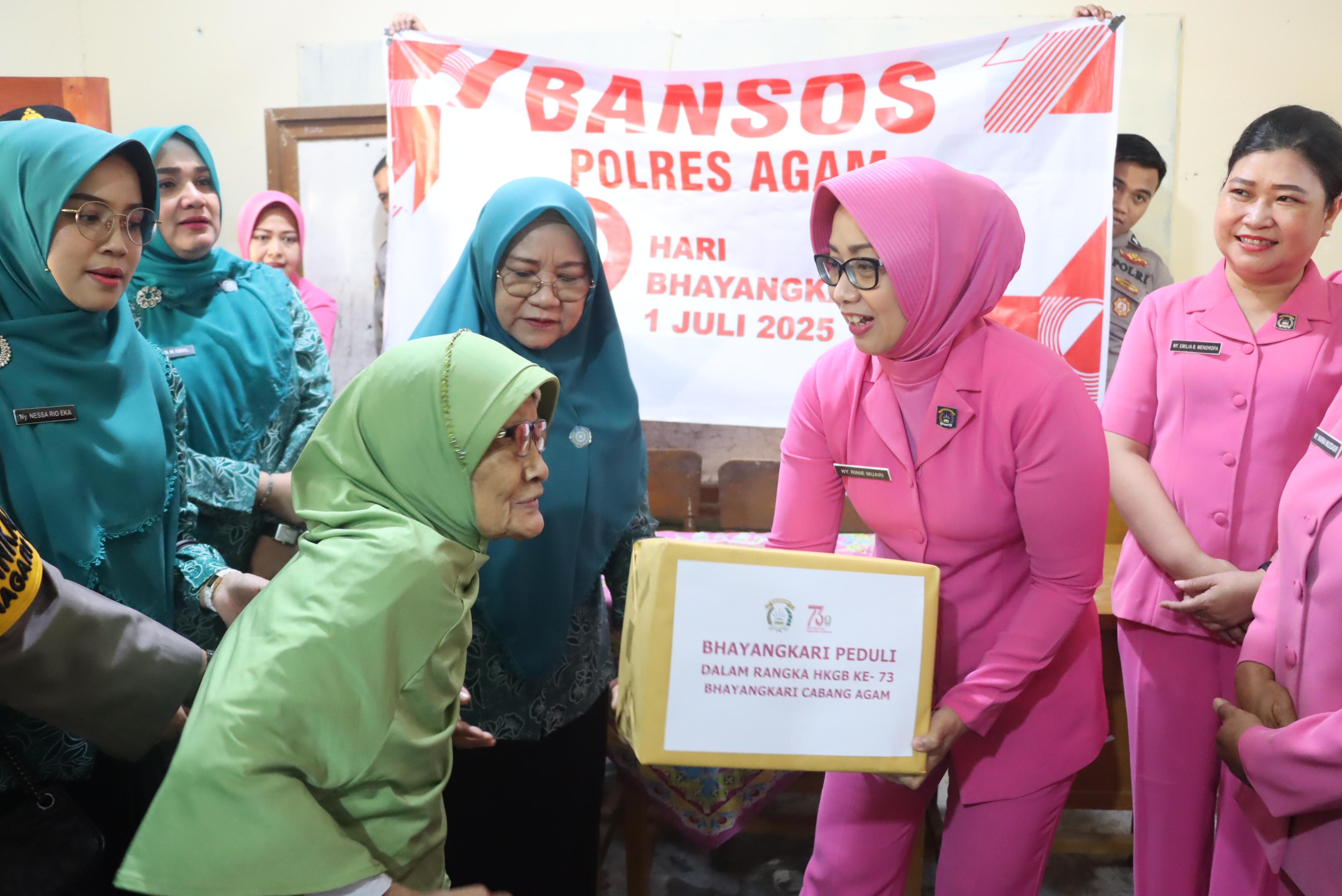 Polres Agam Bakti Gelar sosial dalam rangka Dirgahayu Bhayangkara ke 79 tahun 2025 dan HKGB KE 73