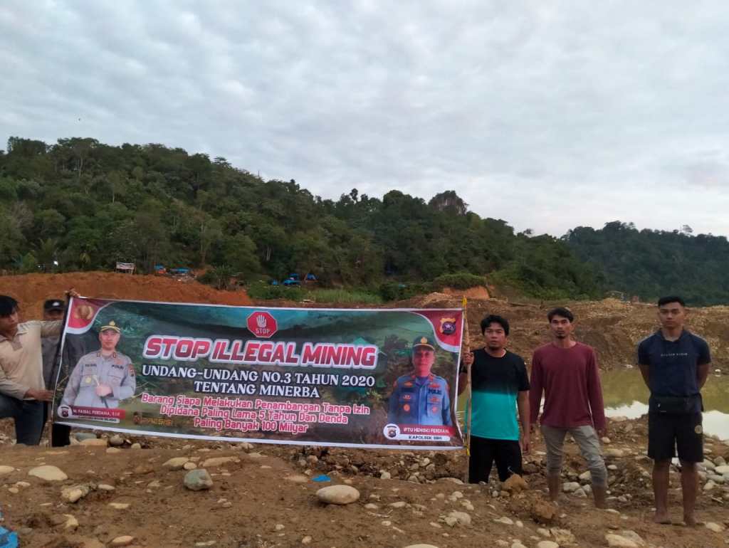 Satgas Anti Ilegal Mining Polres Solok Selatan kembali menunjukkan komitmennya dalam memberantas&nbsp;PETI