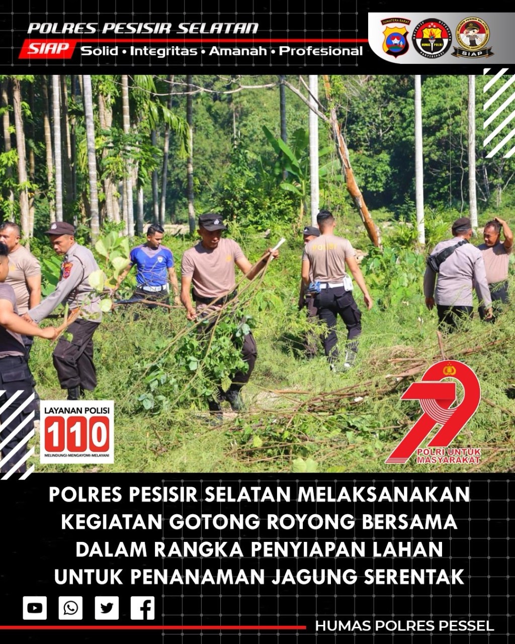 Polres Pesisir Selatan Gelar Kurve Persiapan Penanaman Jagung Serentak Dukung Ketahanan&nbsp;Pangan