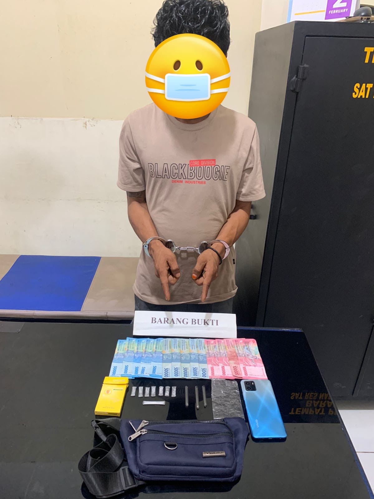 Satresnarkoba Polres Agam Tangkap Pengedar Sabu di Tepi Jalan Sungai Batang