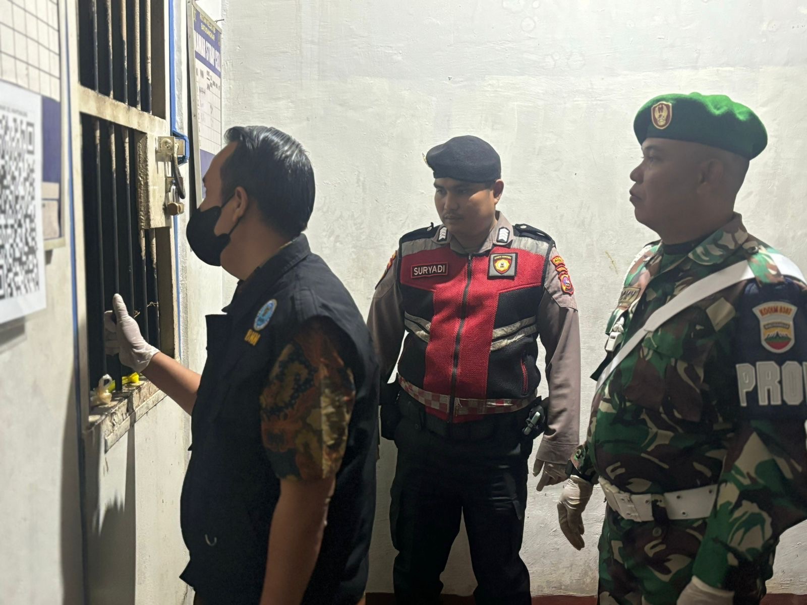 PEMERIKSAAN DI LAPAS KELAS II B BATUSANGKAR, POLRES TANAH DATAR JALIN SINERGITAS DENGAN KEMENKUMHAM